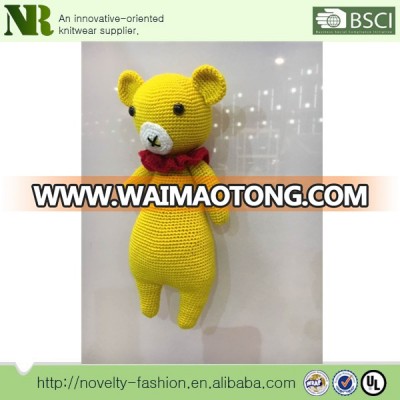 2017 new design Handmade lovely toy easy knit wool toy cute knitted toy