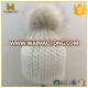 Hot Sale Real Raccoon Fur Pom Pom Knitted Beanie Winter Hat Wholesale And Retail